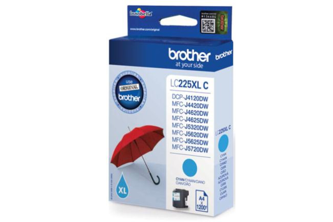 Brother Ink cyan HY 1,2K, Art.-Nr. LC-225XL-CY - Paterno Shop