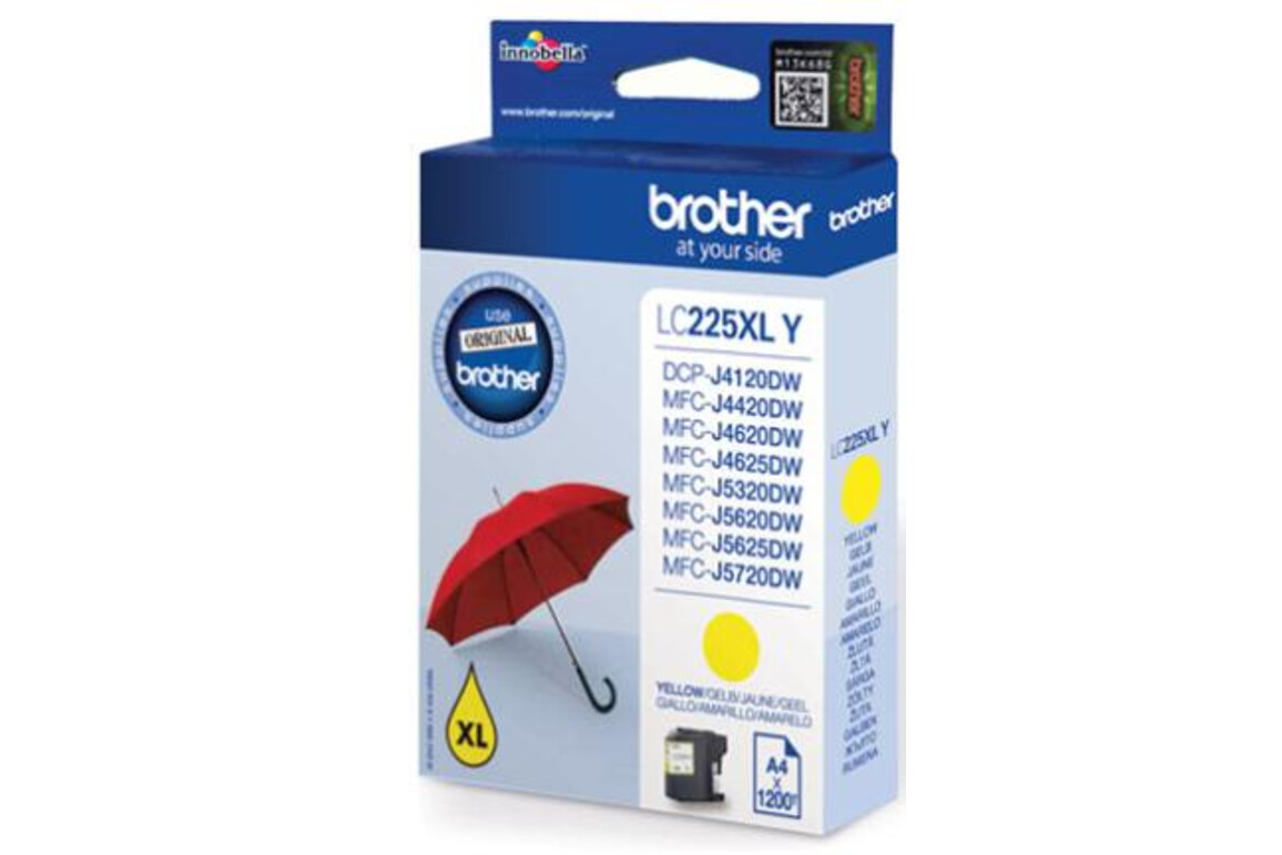 Brother Ink yell. HY 1,2K, Art.-Nr. LC-225XL-Y - Paterno Shop