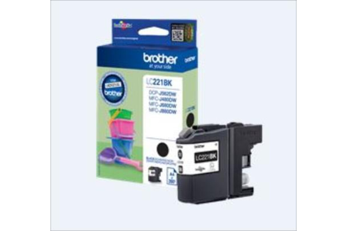 Brother Ink black 260 Seiten, Art.-Nr. LC221BK - Paterno Shop