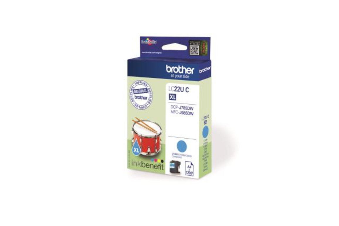 Brother Ink cyan 1,2K, Art.-Nr. LC22UC - Paterno Shop