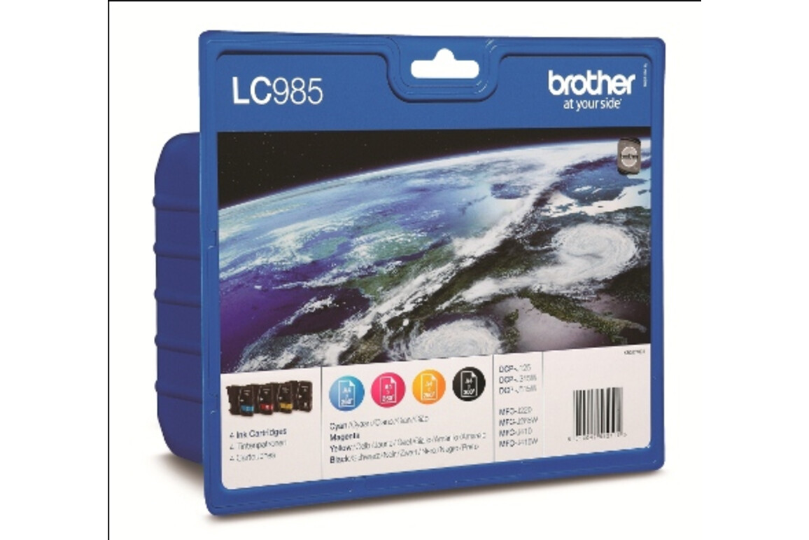 Brother Ink Set BK/C/M/Y, Art.-Nr. LC985VALBPDR - Paterno Shop
