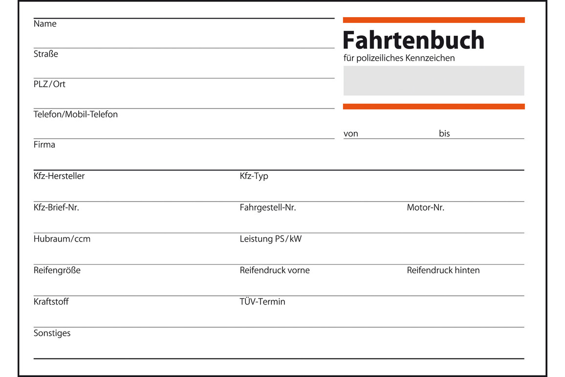 Fahrtenbuch Sigel A6 quer 40 Blatt, Art.-Nr. FA614 - Paterno Shop Fahrtenbuch Sigel A6 quer 40 Blatt, Art.-Nr. FA614 - Paterno Shop