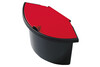 Abfalleinsatz Helit mit Deckel schwarz/rot, Art.-Nr. H61060-SWRT - Paterno Shop