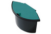 Abfalleinsatz Helit mit Deckel schwarz/blau, Art.-Nr. H61060-SWBL - Paterno Shop