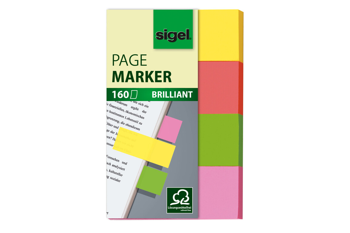 Haftmarker Sigel 50x20 mm Brillant, Art.-Nr. HN630 - Paterno B2B-Shop