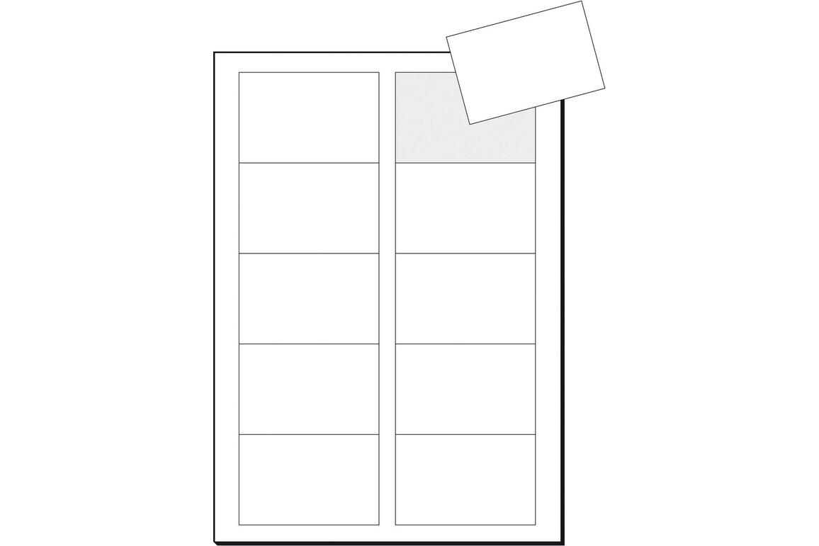 Visitenkarte Sigel A4 3C 250 gr. hochweiß, Art.-Nr. LP801 - Paterno Shop