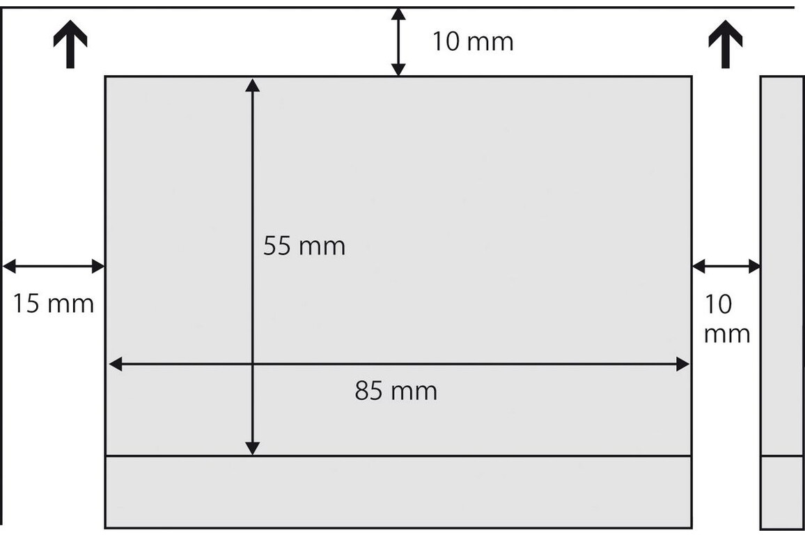 Visitenkarte Sigel A4 3C 250 gr. hochweiß, Art.-Nr. LP801 - Paterno Shop