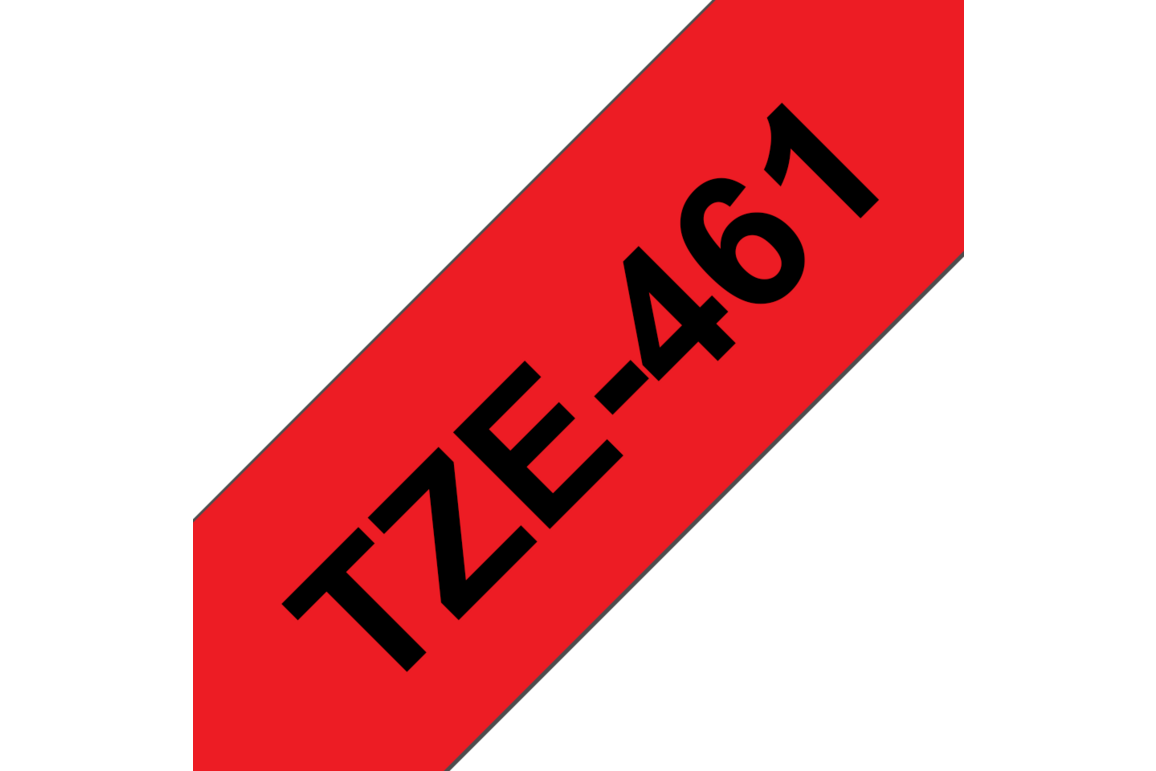 Beschriftungsband Brother 36mm schwarz auf rot, Art.-Nr. TZ461 - Paterno Shop