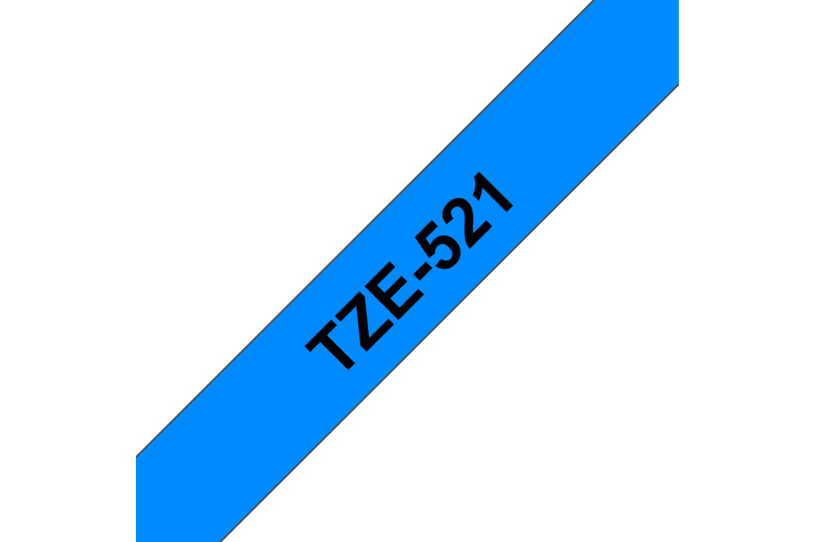 Beschriftungsband Brother 9mm schwarz auf blau, Art.-Nr. TZ521 - Paterno Shop