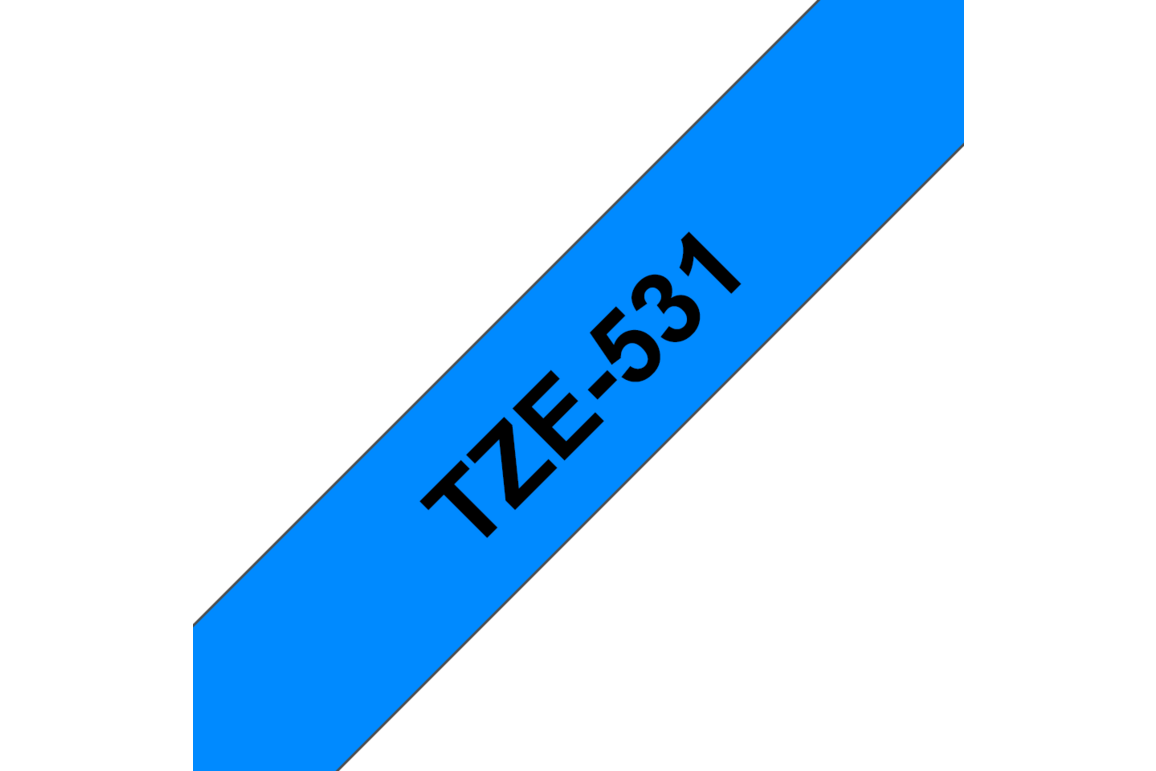 Beschriftungsband Brother12mm schwarz auf blau, Art.-Nr. TZ531 - Paterno Shop