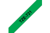 Beschriftungsband Brother 9mm schwarz auf grün, Art.-Nr. TZ721 - Paterno Shop