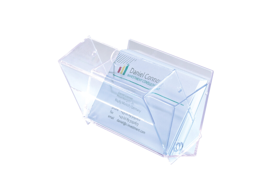 Visitenkartenbox Sigel Hartplastik glasklar, Art.-Nr. VA110 - Paterno Shop