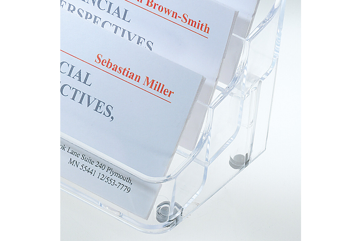 Visitenkartenspender Sigel Hartplastik glasklar, Art.-Nr. VA130 - Paterno Shop