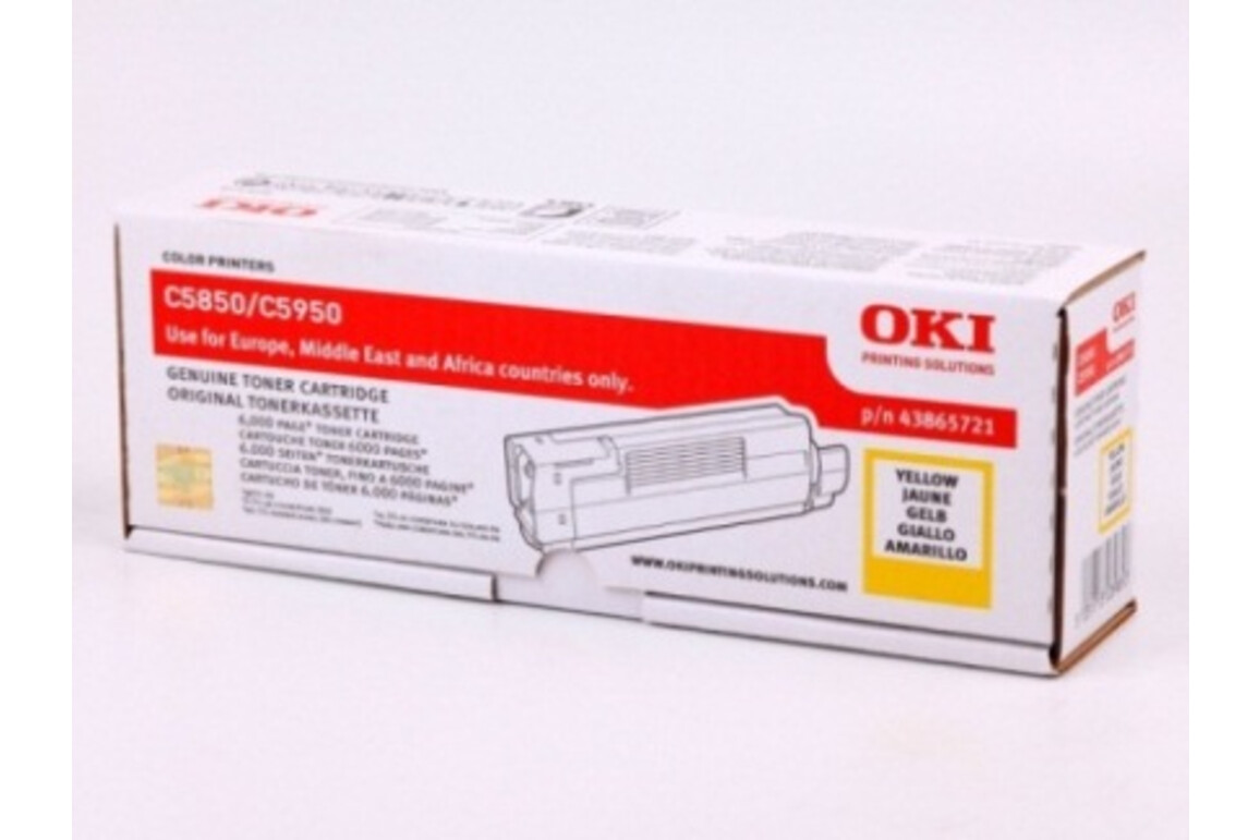 OKI Toner C5850/5950 yell., Art.-Nr. 43865721 - Paterno Shop