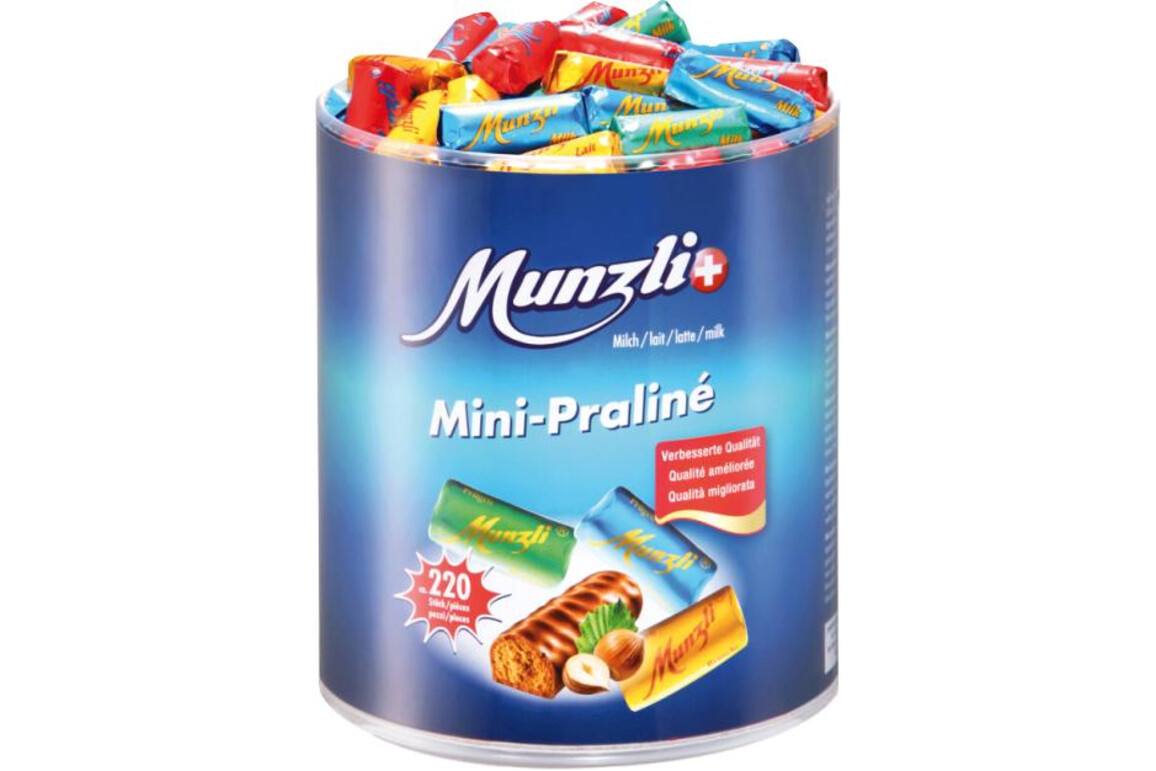 Munzli Mini-Praline mit Pralinefüllung 1 Kilo, Art.-Nr. 01240 - Paterno B2B-Shop