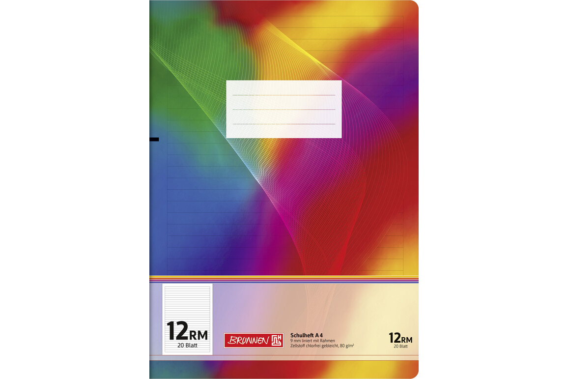 Heft Brunnen A4 20 Blatt kariert mit Rahmen, Art.-Nr. 026442-14RM - Paterno Shop