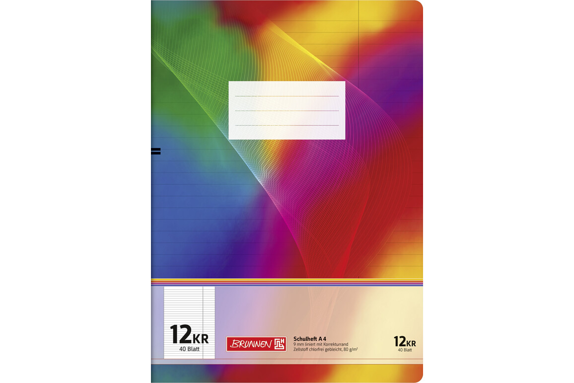 Heft Brunnen A4 40 Blatt karriert mit Rahmen, Art.-Nr. 026444-14RM - Paterno Shop