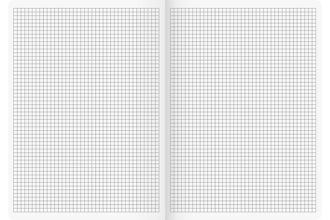 Heft Brunnen A4 40 Blatt karriert mit Rahmen, Art.-Nr. 026444-14RM - Paterno Shop