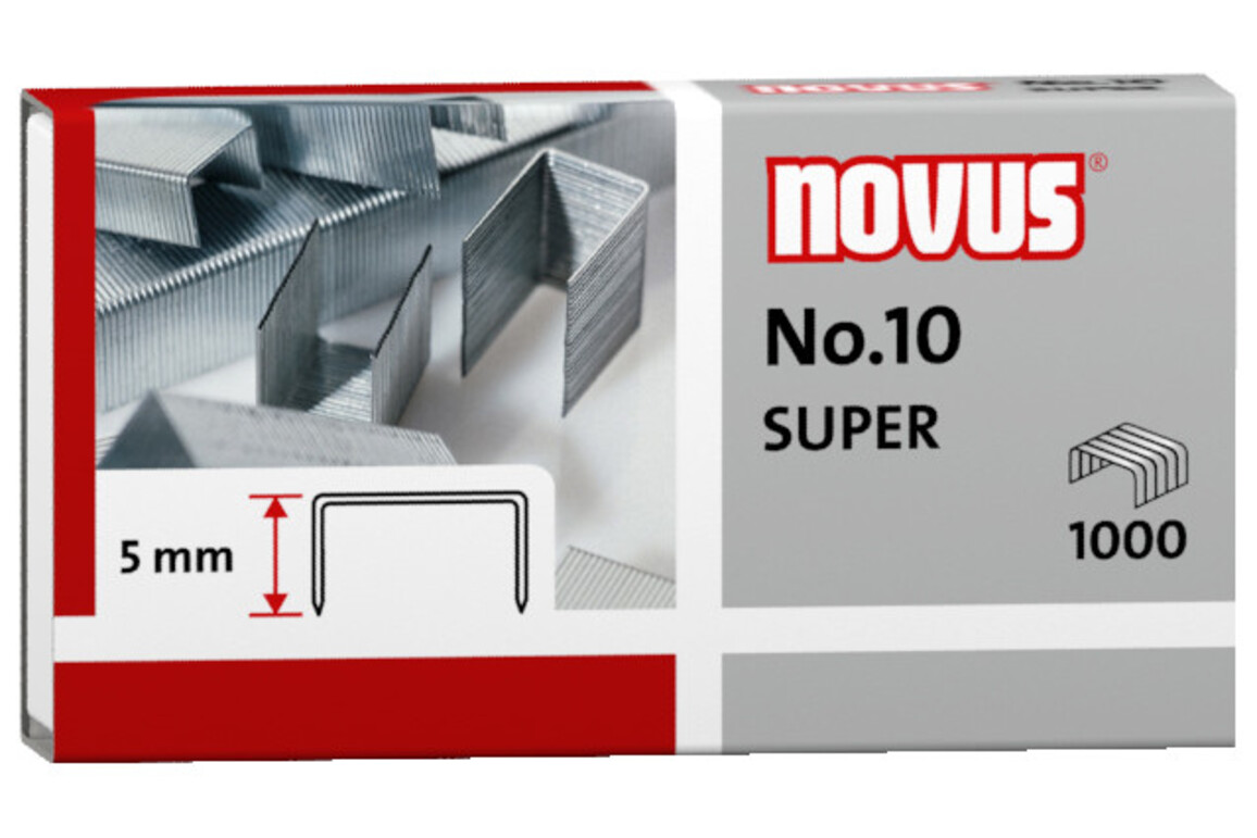 Heftklammern Novus Nr.10 verzinkt, Art.-Nr. 040-0003 - Paterno B2B-Shop