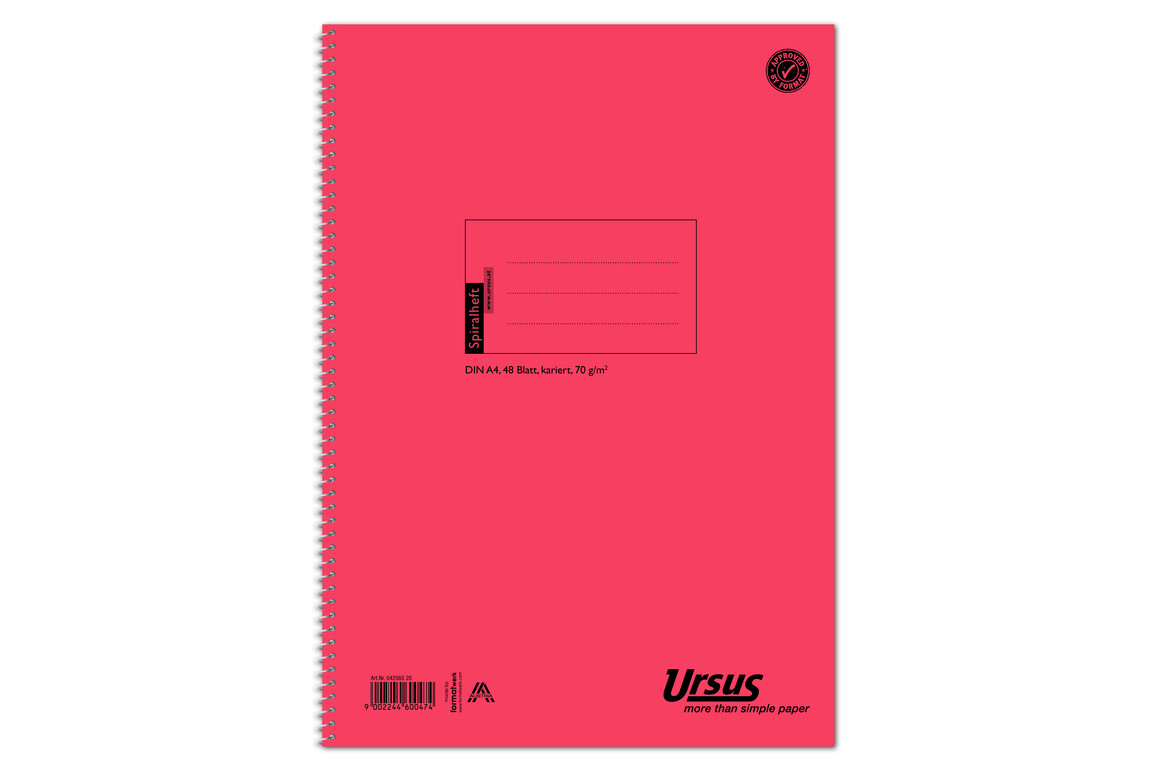 Spiralheft Ursus A4 48 Bl. lin., Art.-Nr. 042560-10 - Paterno Shop