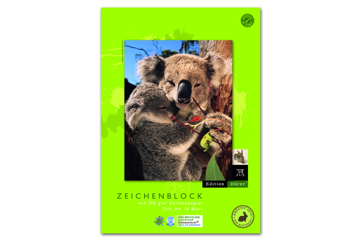 Zeichenblock A4 18 Blatt 100g/qm 4 Motive, Art.-Nr. 055429000 - Paterno Shop