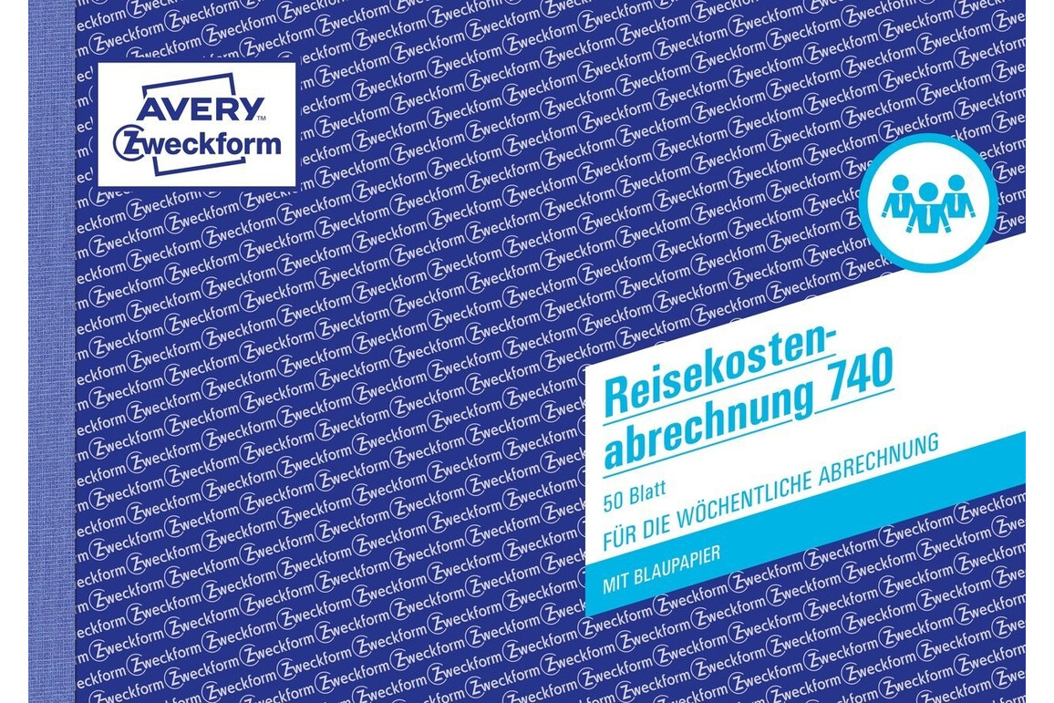 Reisekostenbuch DIN  A5 quer 50 Blatt, Art.-Nr. 0740ZWF - Paterno Shop