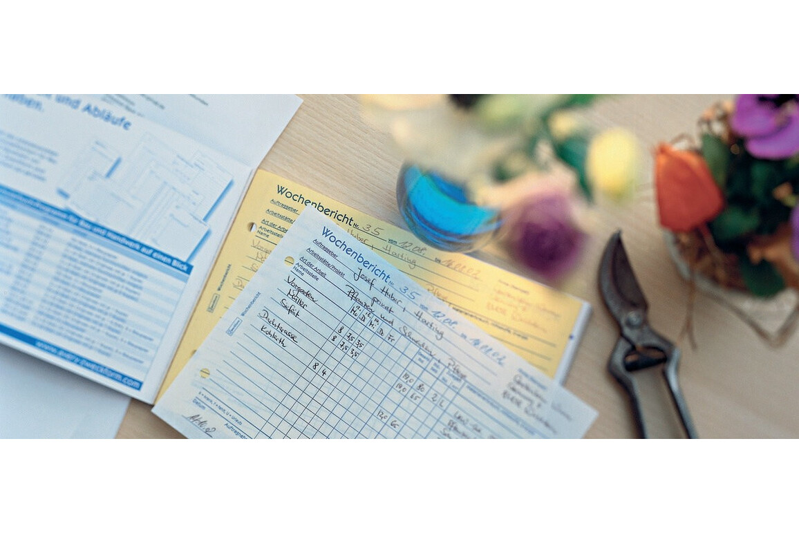 Wochenbericht DIN A5 quer 2x50 Blatt, Art.-Nr. 1311ZWF - Paterno Shop