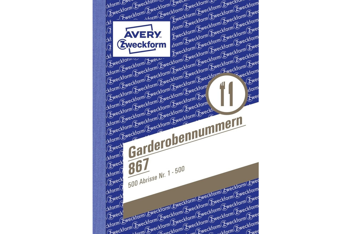 Nummernblock Garderobe A6 1-500 5farben, Art.-Nr. 867ZWF - Paterno Shop