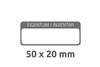 Inventar-Etiketten ZWF 50x20mm, schwarz, Art.-Nr. 6901ZWF - Paterno Shop