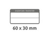 Inventar-Etiketten ZWF 60x30mm, schwarz, Art.-Nr. 6903ZWF - Paterno Shop