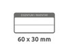 Inventar-Etiketten ZWF 60x30mm, schwarz, Art.-Nr. 6903ZWF - Paterno Shop