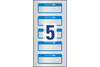 Inventar-Etiketten ZWF 50x20mm, blau, Art.-Nr. 6906ZWF - Paterno Shop