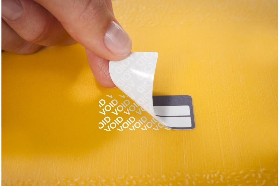 Eigentums-Etiketten ZWF VOID 50 x 20 mm, sw, Art.-Nr. 6923ZWF - Paterno Shop