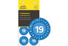 Prüfplaketten ZWF 2019 NoPeel 30mm, blau, Art.-Nr. 6946ZWF - Paterno Shop