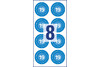 Prüfplaketten ZWF 2019 NoPeel 30mm, blau, Art.-Nr. 6946ZWF - Paterno Shop