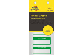 Inventar-Etiketten ZWF 50x20mm, grau, Art.-Nr. 6908ZWF - Paterno Shop