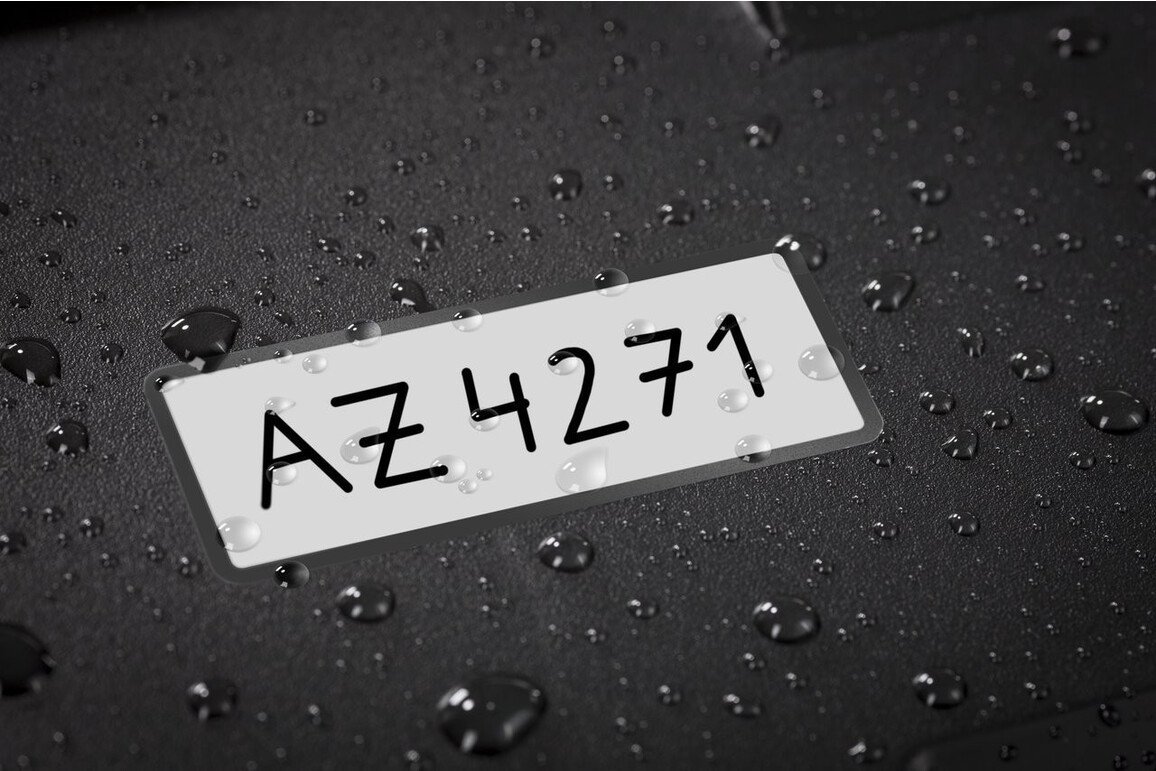 Inventar-Etiketten ZWF 50x20mm, schwarz, Art.-Nr. 6913ZWF - Paterno Shop