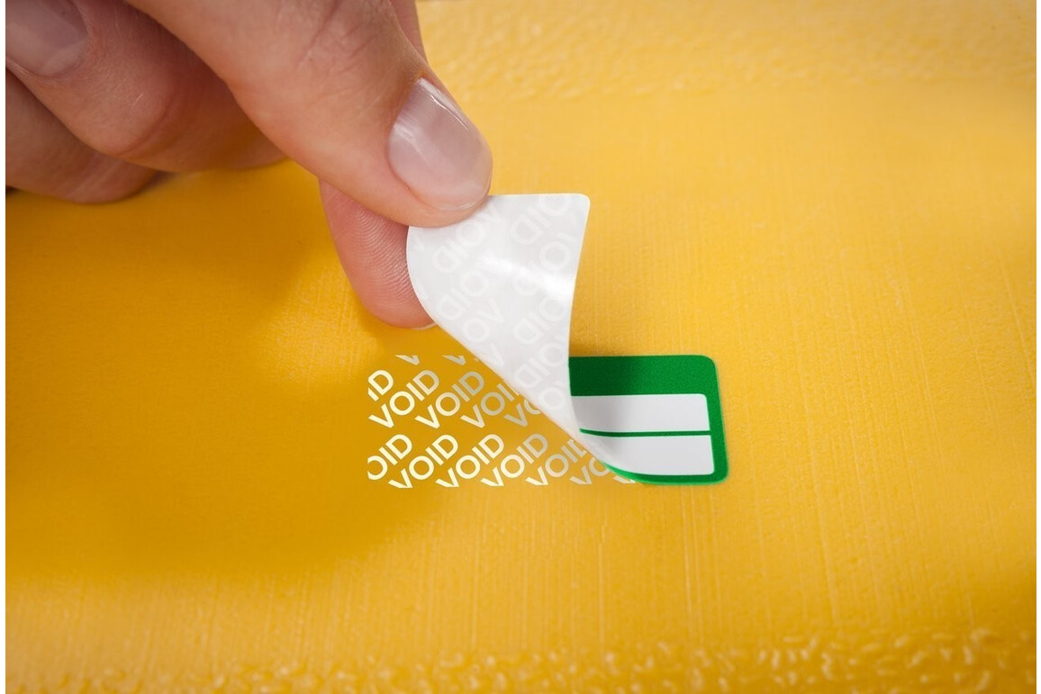 Eigentums-Etiketten ZWF VOID 50 x 20 mm, grau, Art.-Nr. 6926ZWF - Paterno Shop