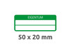 Eigentums-Etiketten ZWF VOID 50 x 20 mm, grau, Art.-Nr. 6926ZWF - Paterno Shop