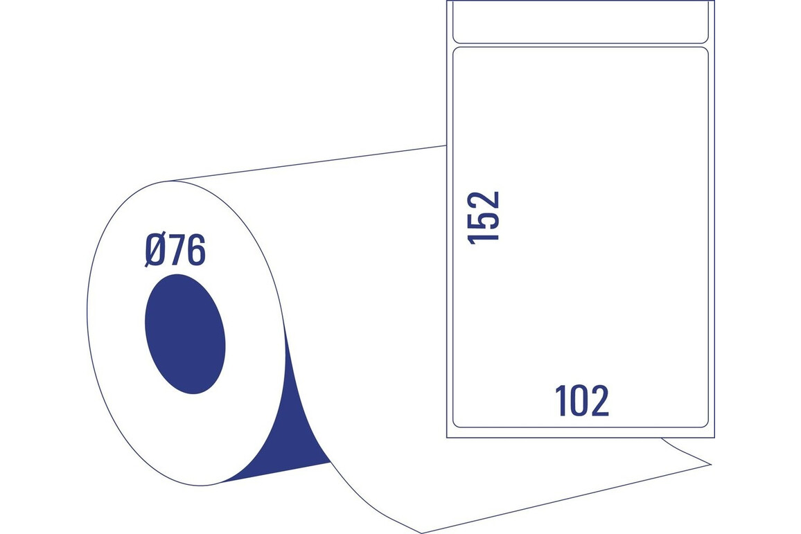 Thermotransferetiketten ZWF 102 x1 52 mm, 76Kern, Art.-Nr. TT8050-76 - Paterno Shop Thermotransferetiketten ZWF 102 x1 52 mm, 76Kern, Art.-Nr. TT8050-76 - Paterno Shop