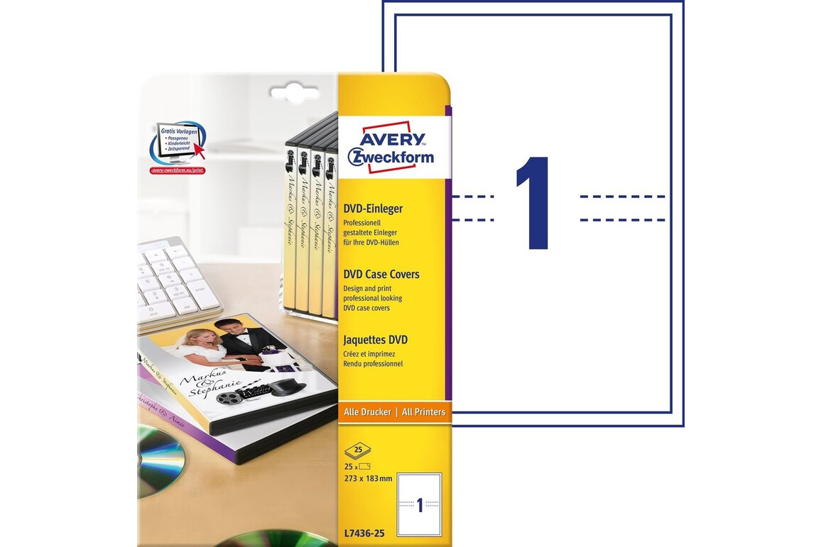 DVD-Einleger 273x183mm ILK, Art.-Nr. L7436-25 - Paterno Shop