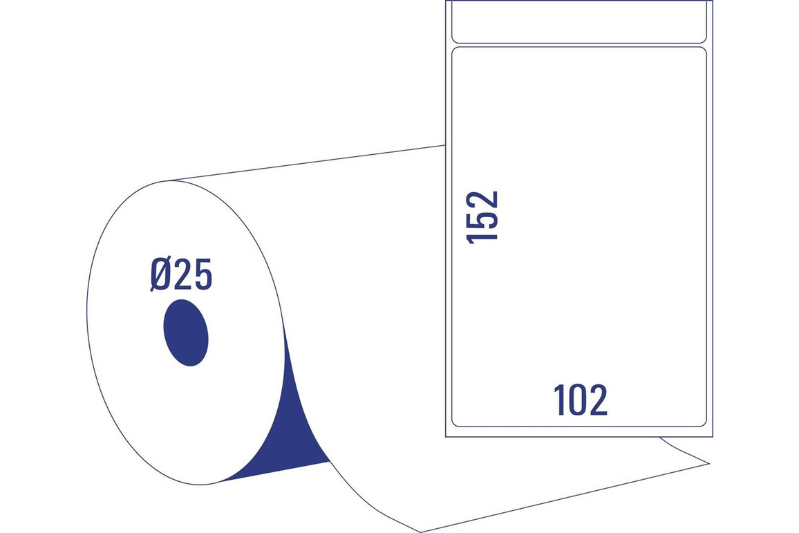 Thermotransferetiketten ZWF 102 x 152 mm, 25Kern, Art.-Nr. TT8050-25 - Paterno Shop Thermotransferetiketten ZWF 102 x 152 mm, 25Kern, Art.-Nr. TT8050-25 - Paterno Shop
