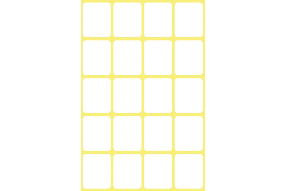 Etikett 22x18mm Vielzweck ws 120St, Art.-Nr. 3043ZWF - Paterno Shop