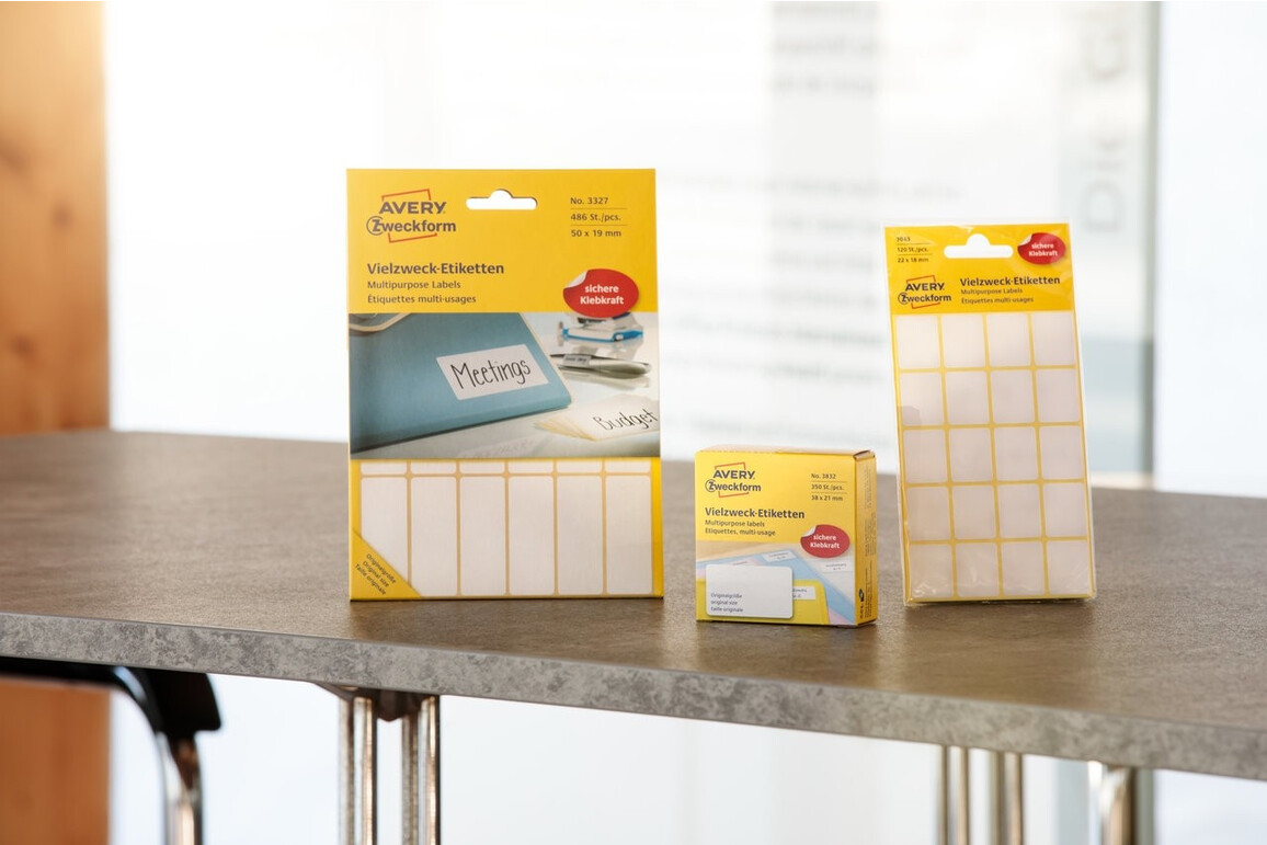 Etikett 22x18mm Vielzweck ws 120St, Art.-Nr. 3043ZWF - Paterno Shop