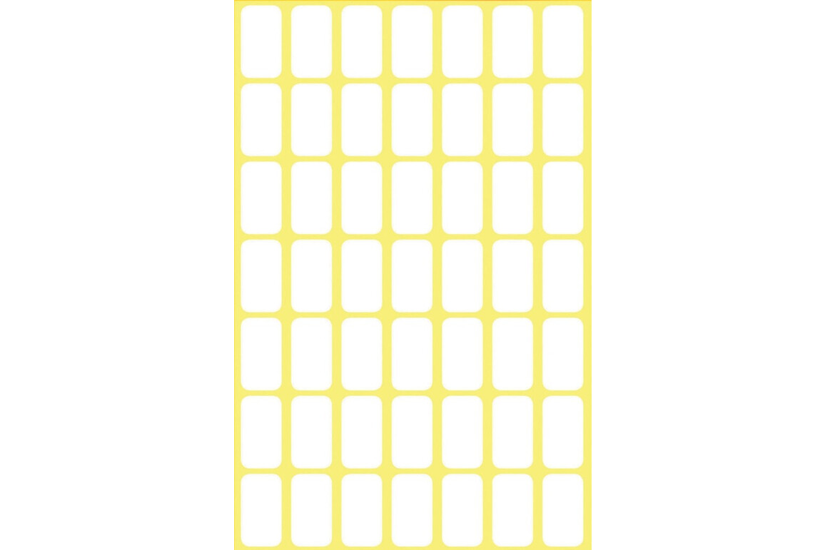 Universaletiketten ZWF 16x9 mm, Art.-Nr. 3072ZWF - Paterno Shop