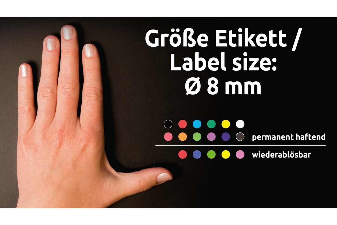 Markierungspunkte ZWF Ø 8mm, ablösb., rot, Art.-Nr. 3589ZWF - Paterno Shop