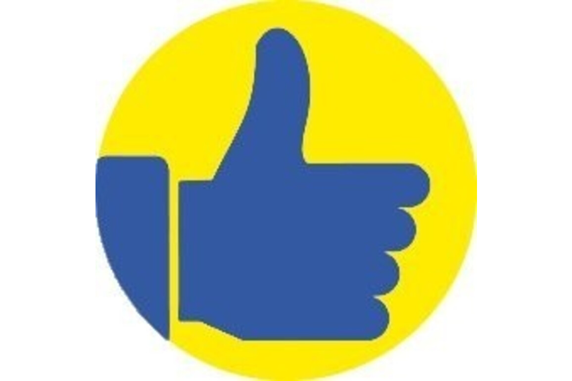 Etiketten Bewertungspunkte Daumen 19mm gelb, Art.-Nr. 3861ZWF - Paterno Shop