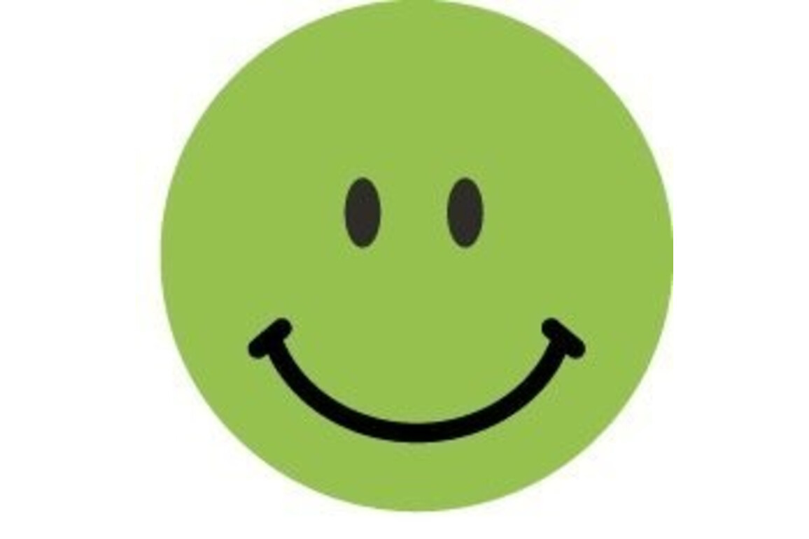 Etiketten Bewertungspunkte Gesicht 19mm grün, Art.-Nr. 3858ZWF - Paterno Shop