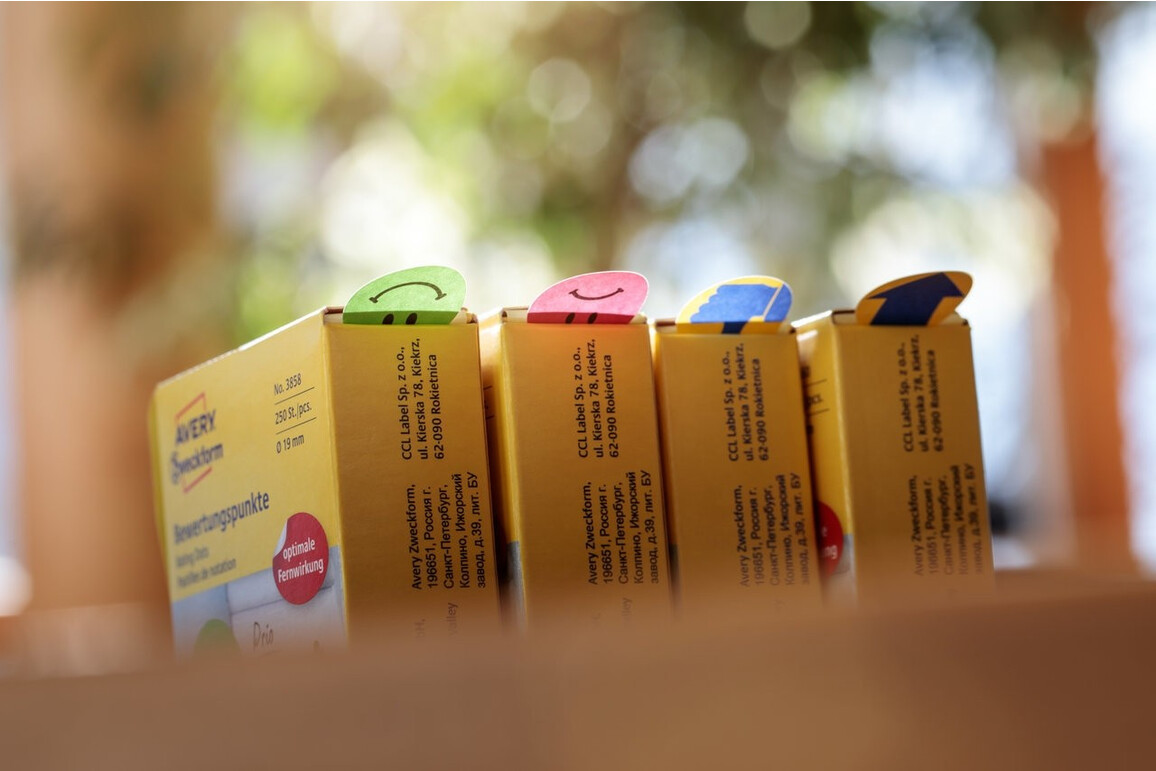 Etiketten Bewertungspunkte Gesicht 19mm grün, Art.-Nr. 3858ZWF - Paterno Shop