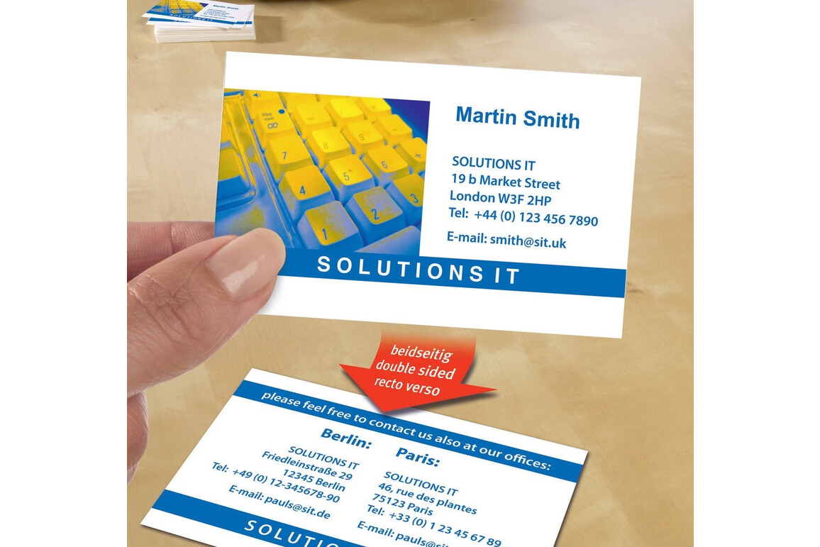 Visitenkarten ZWF sat 220g, Art.-Nr. C32016-10 - Paterno Shop